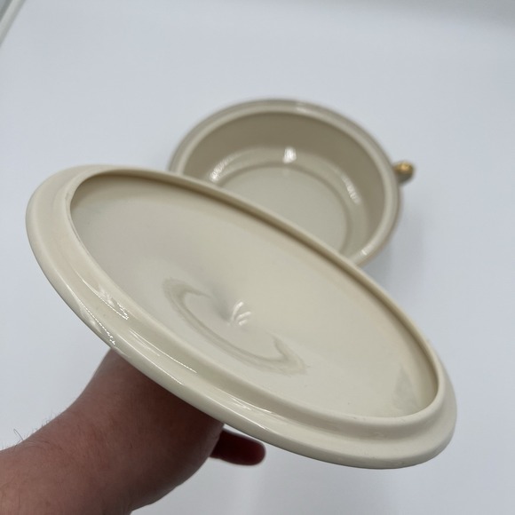 Lenox Serving Tureen with Lid Gold Trim Floral Pattern Porcelain Dish - Picture 8 of 12